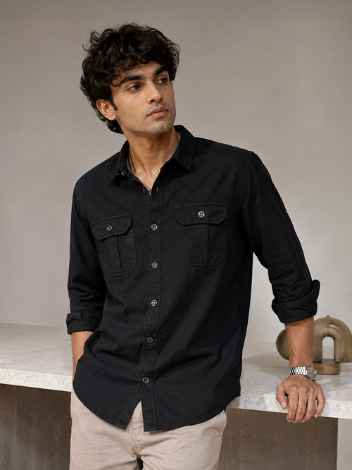 Black Casual Cargo