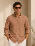 Brown Linen Shirt For Men