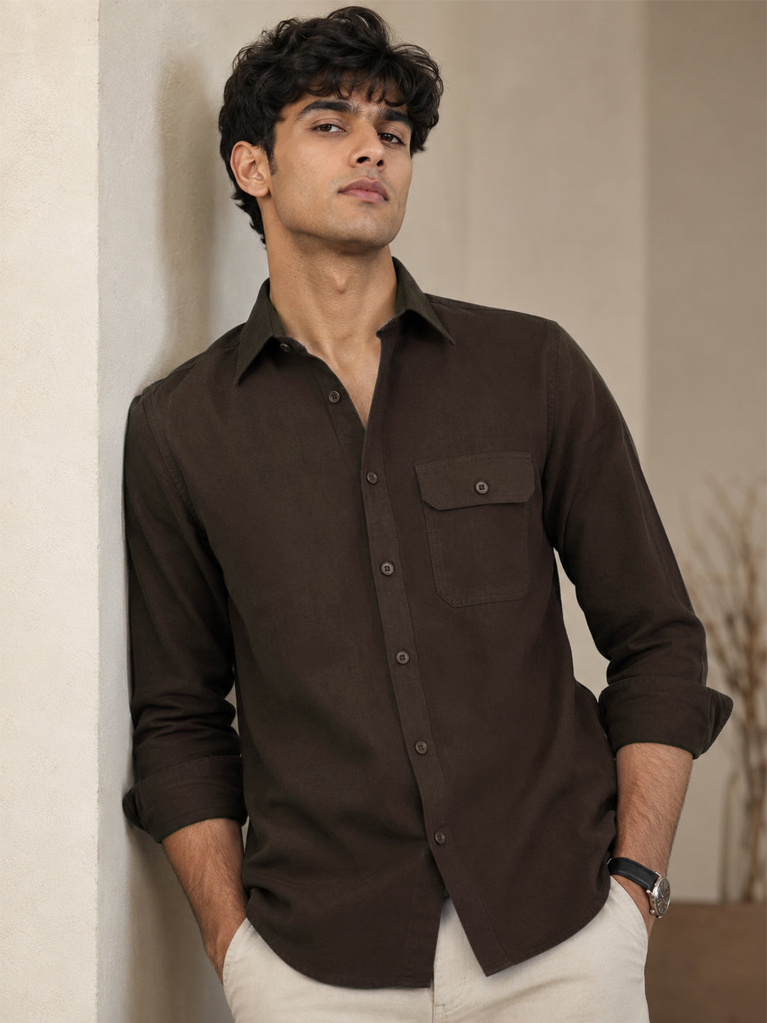 Choco Brown Casual Cargo