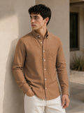 Dusty Brown Down Button