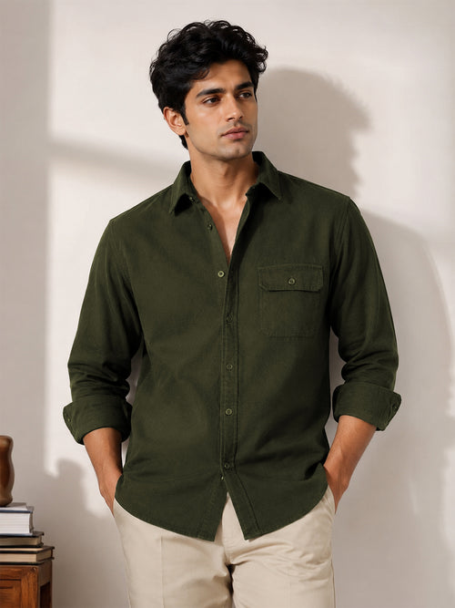 Bottle Green Casual Cargo