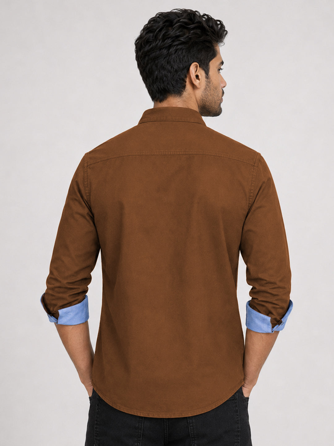 Cargo Style Dusty Brown Shirt