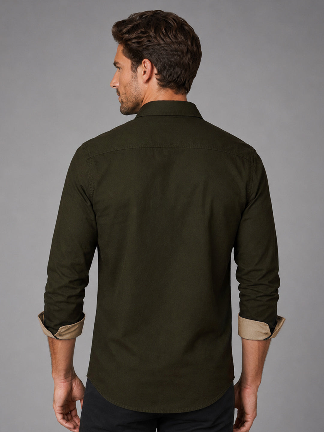 Cargo Style Bottle Green Shirt