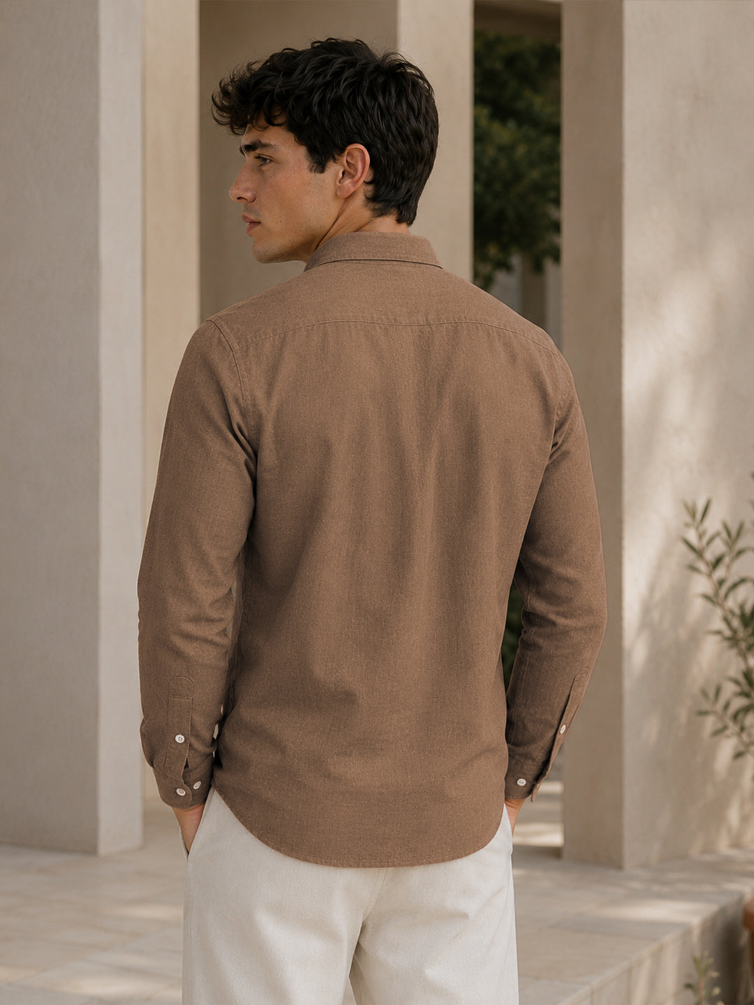Brown Down Button