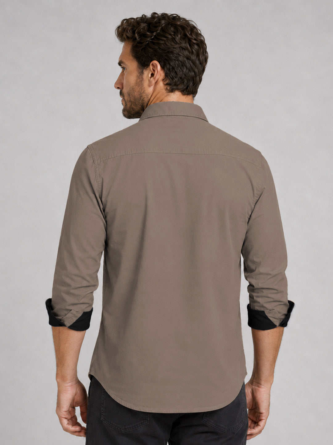 Cargo Style Khaki Shirt