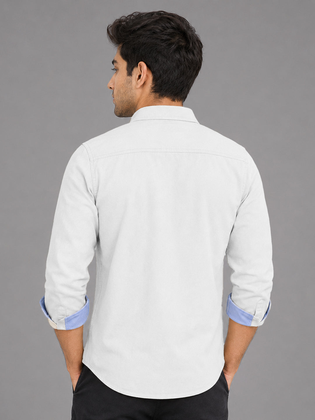 Cargo Style White Shirt