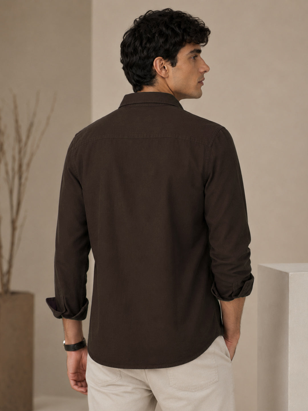 Choco Brown Casual Cargo