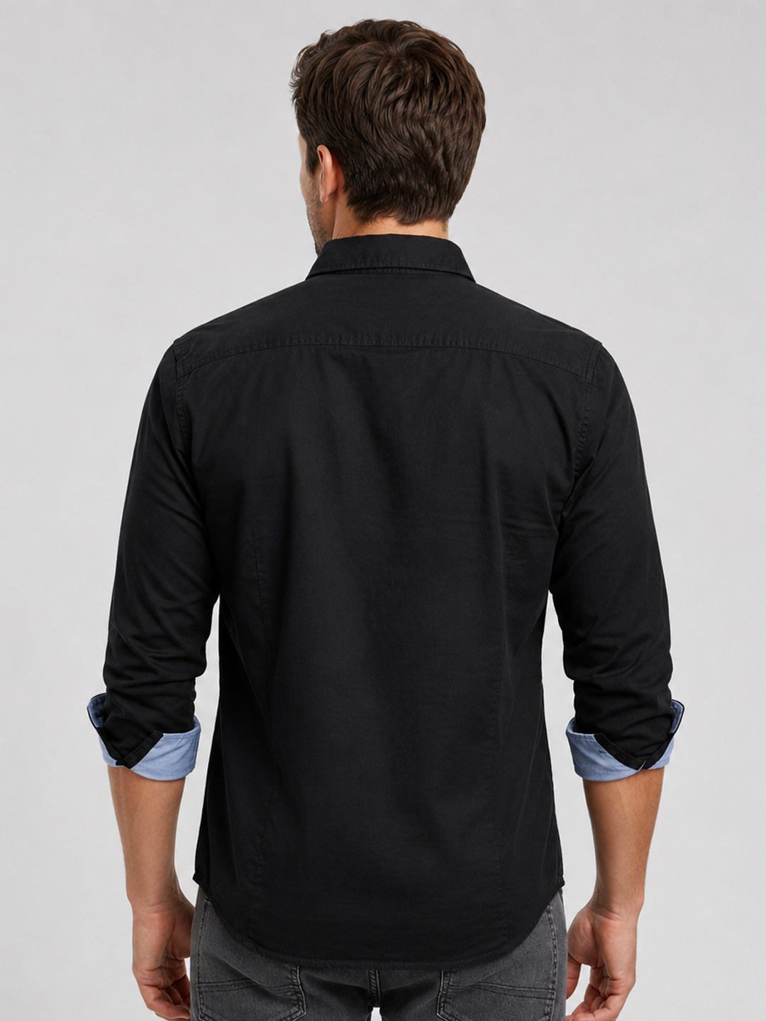Cargo Style Black Shirt