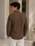 Dark Brown Down Button