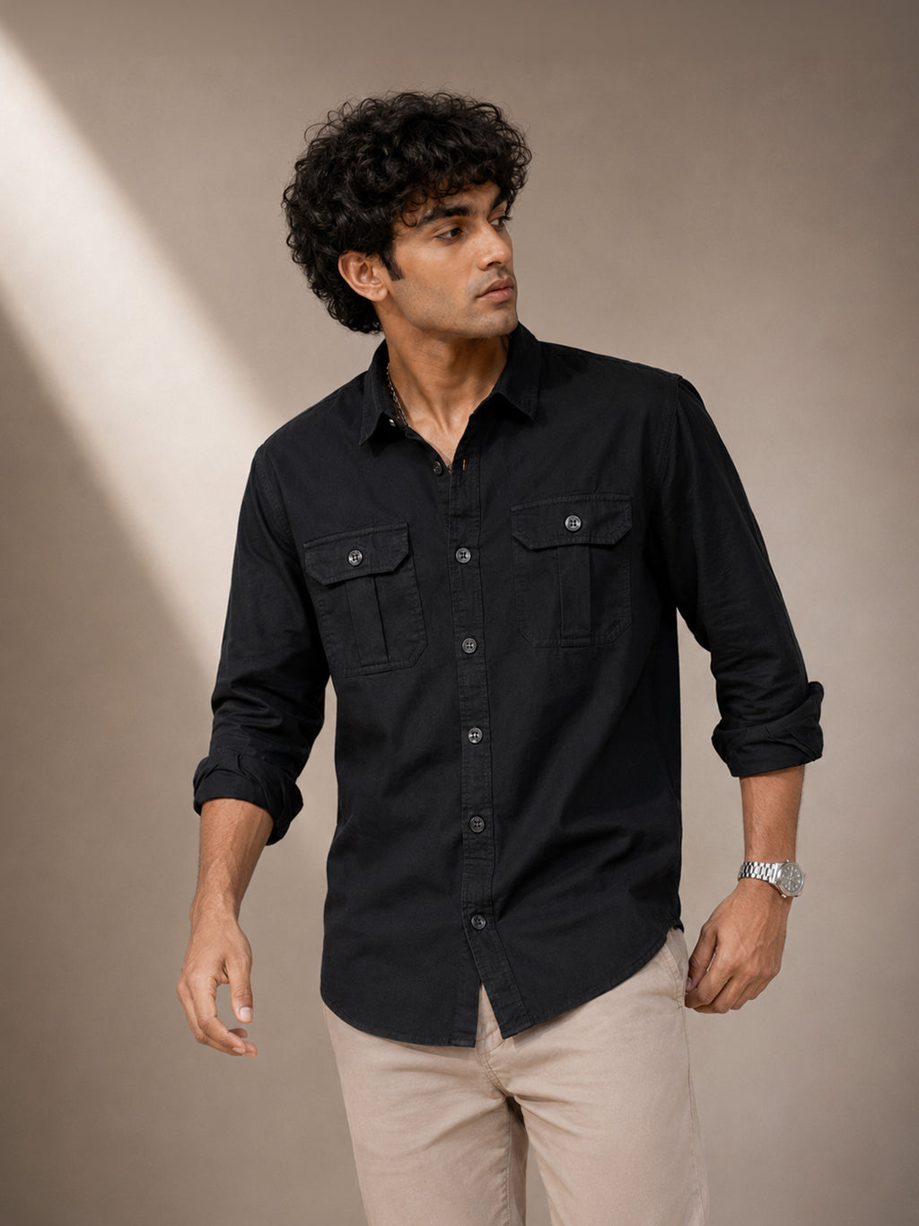 Black Casual Cargo