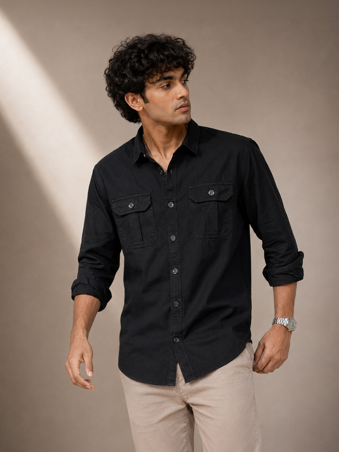 Black Casual Cargo