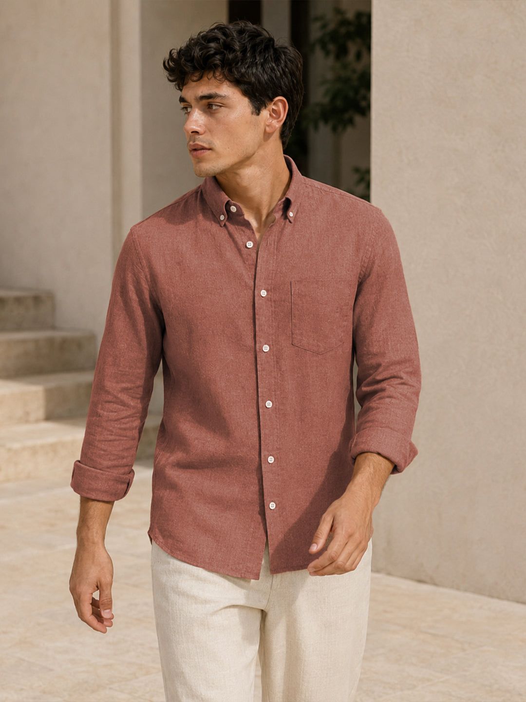 Maroon Down Button
