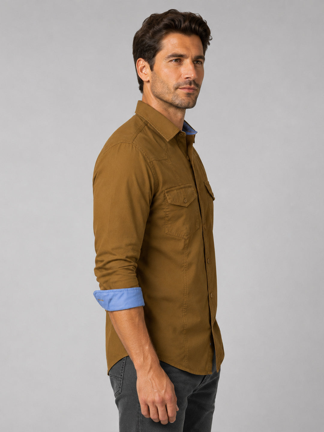 Cargo Style Mehendi Shirt
