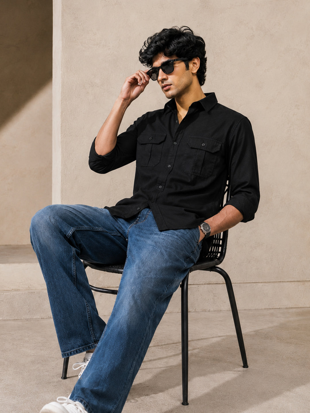Black Casual Cargo