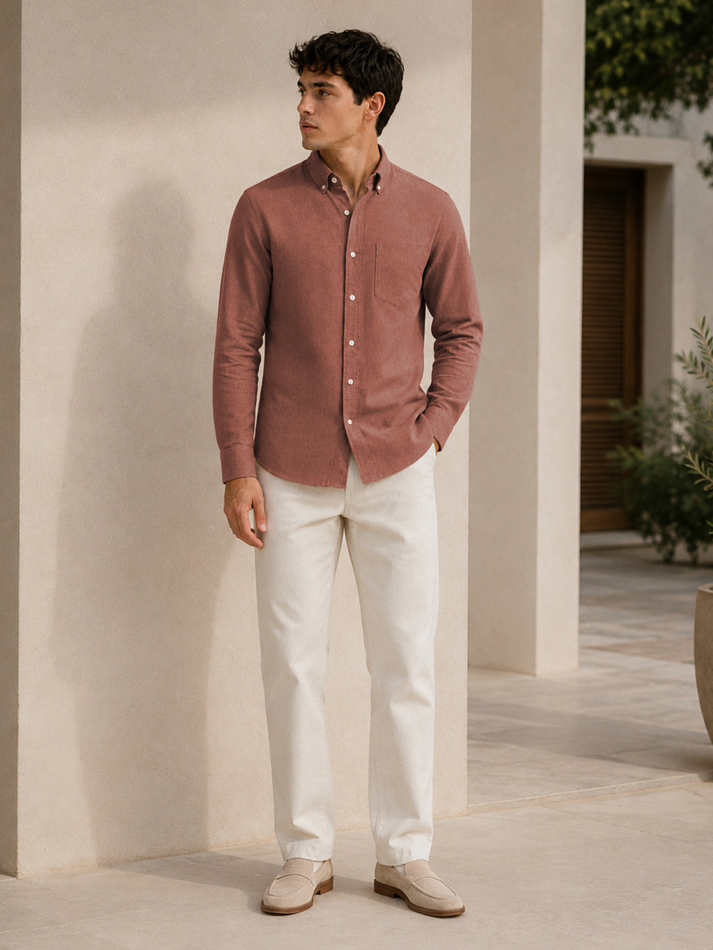Maroon Down Button