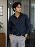 Navy Blue Signature Check