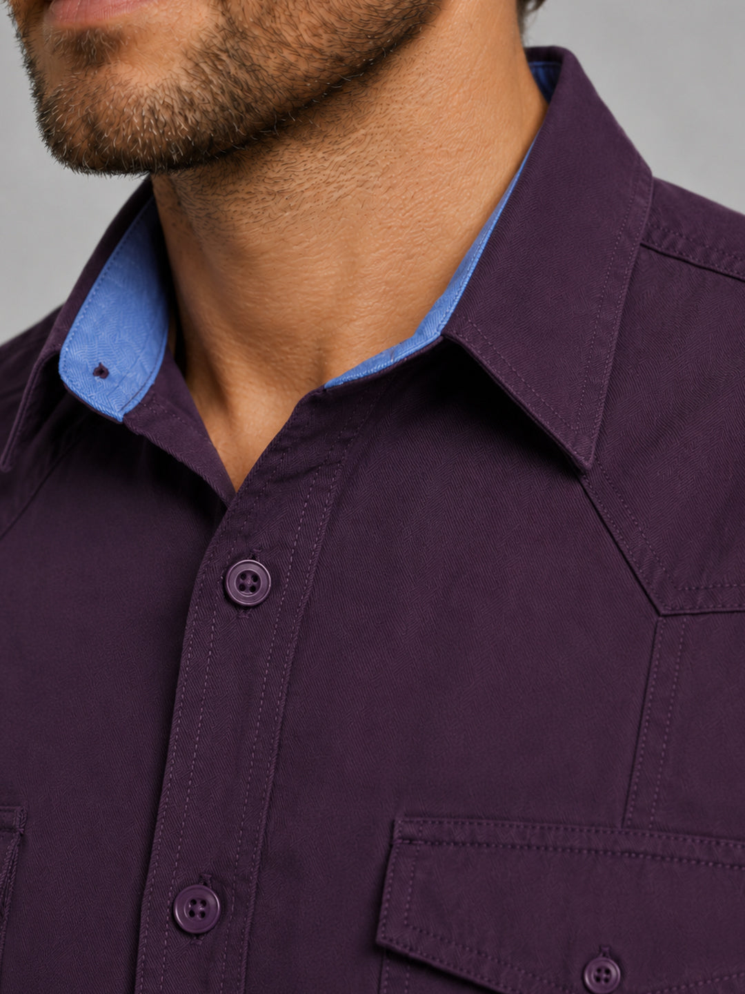 Pack Of 2 Cargo Style Wine & Dusty Brown Shirt