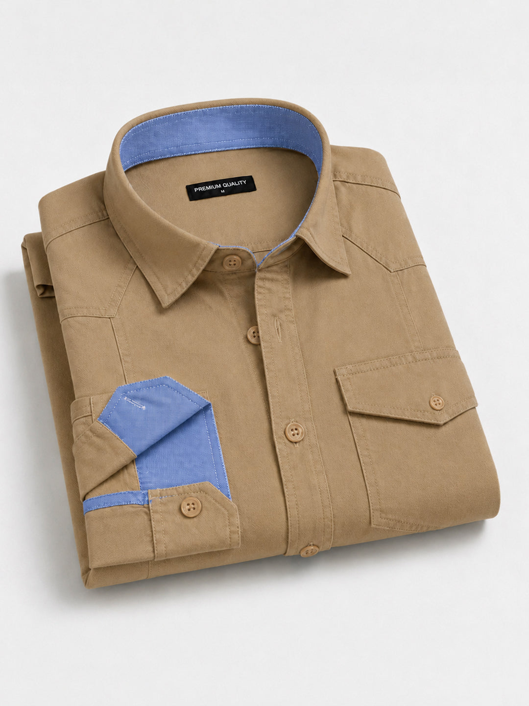 Cargo Style Beige Shirt