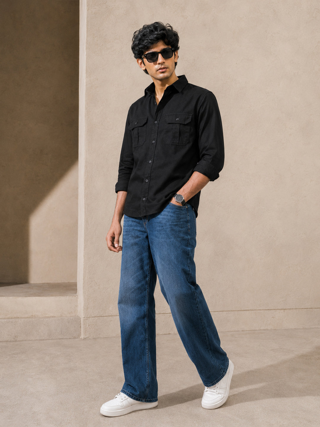 Black Casual Cargo