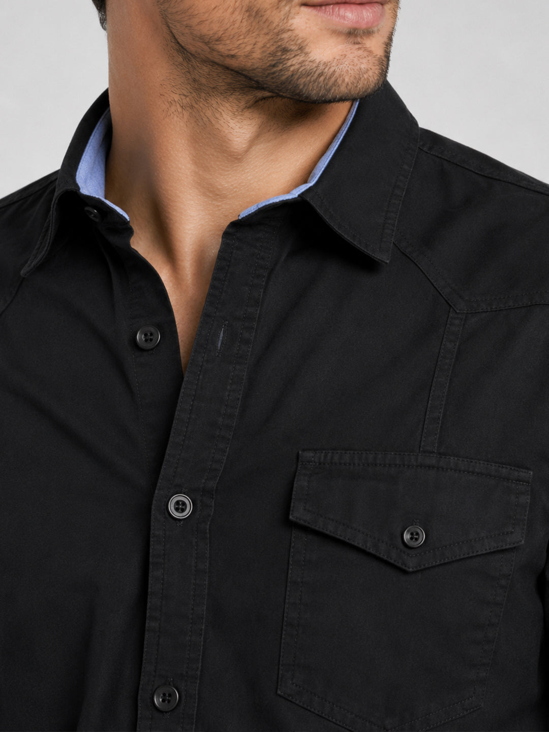 Pack Of 2 Cargo Style Dusty Brown & Black Shirt