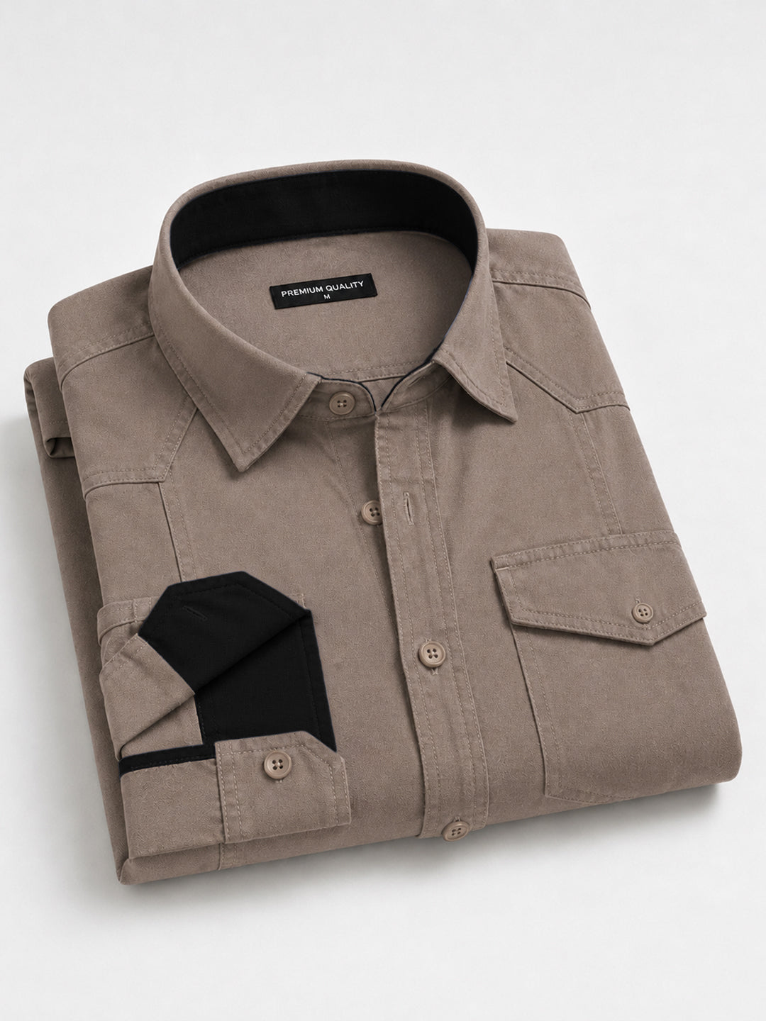 Cargo Style Khaki Shirt