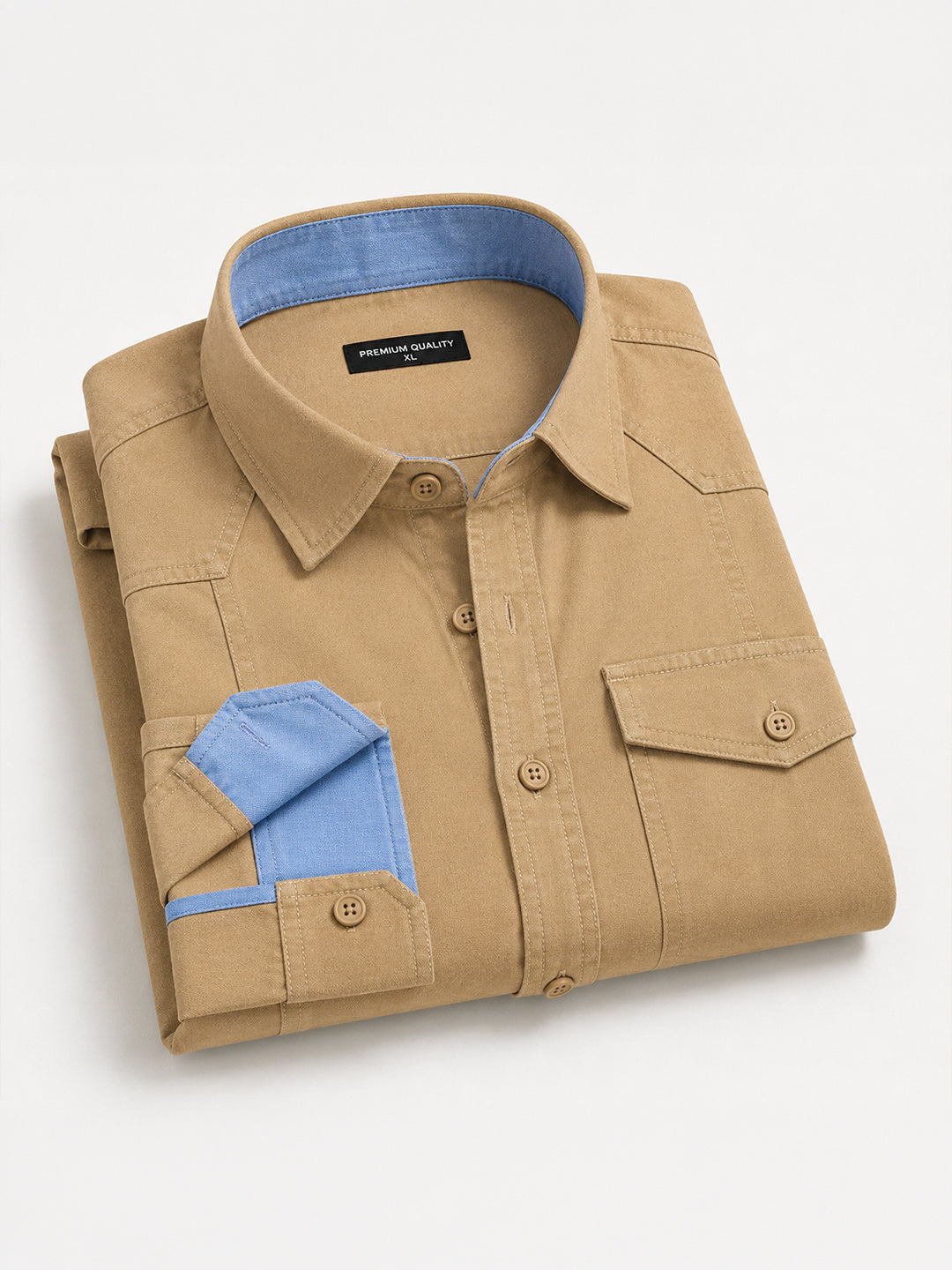 Cargo Style Cream Shirt