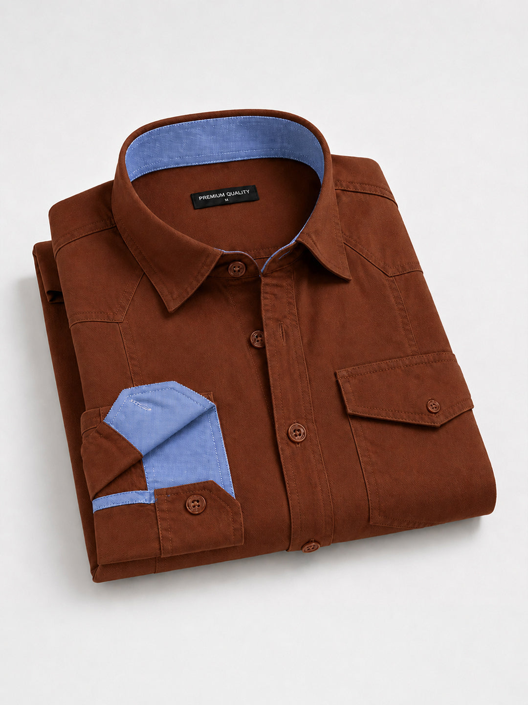 Cargo Style Brown Shirt